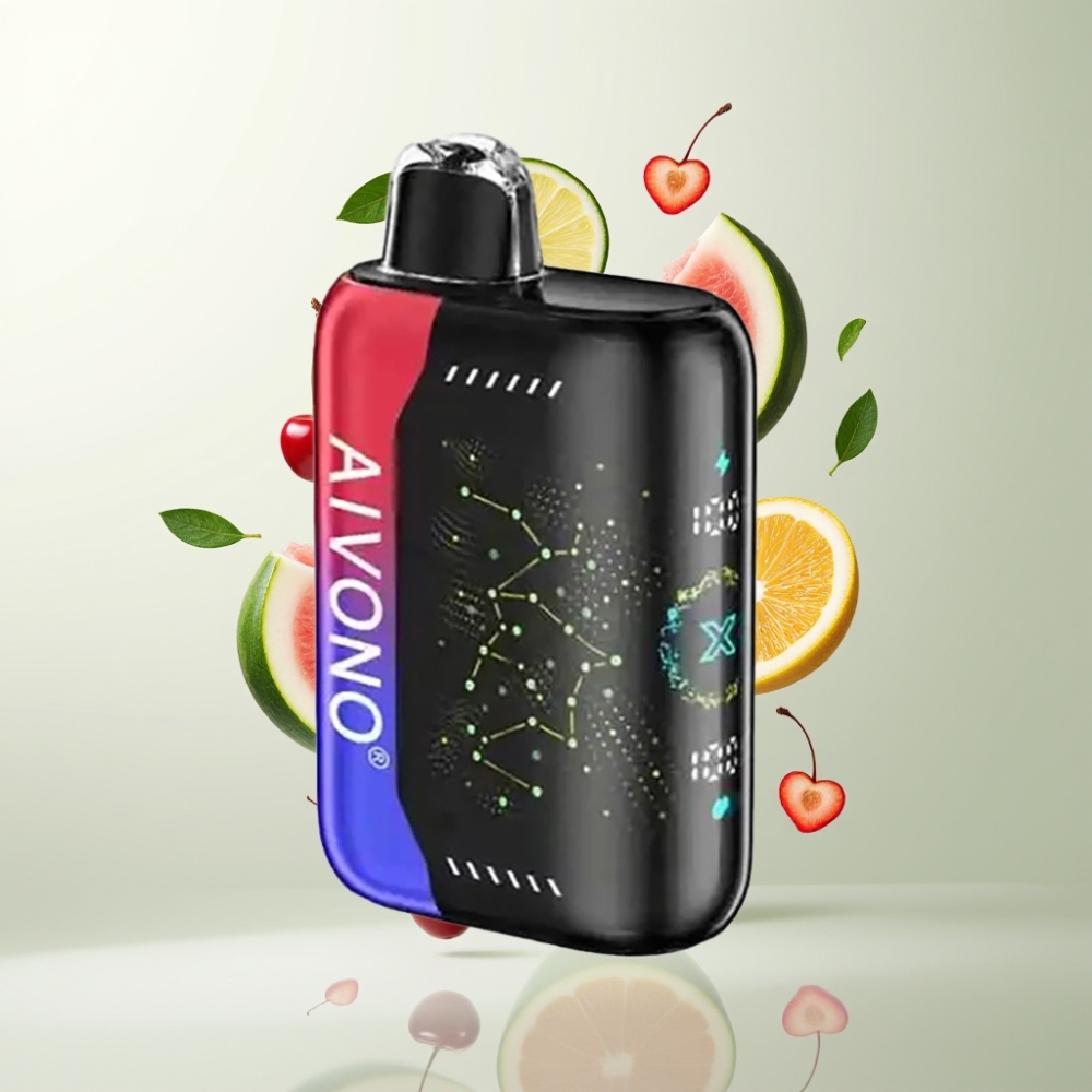 Aivono AIM BOOM 25000 Puffs 28ml 650mah 12Ω Pastèque Cerise Glacée