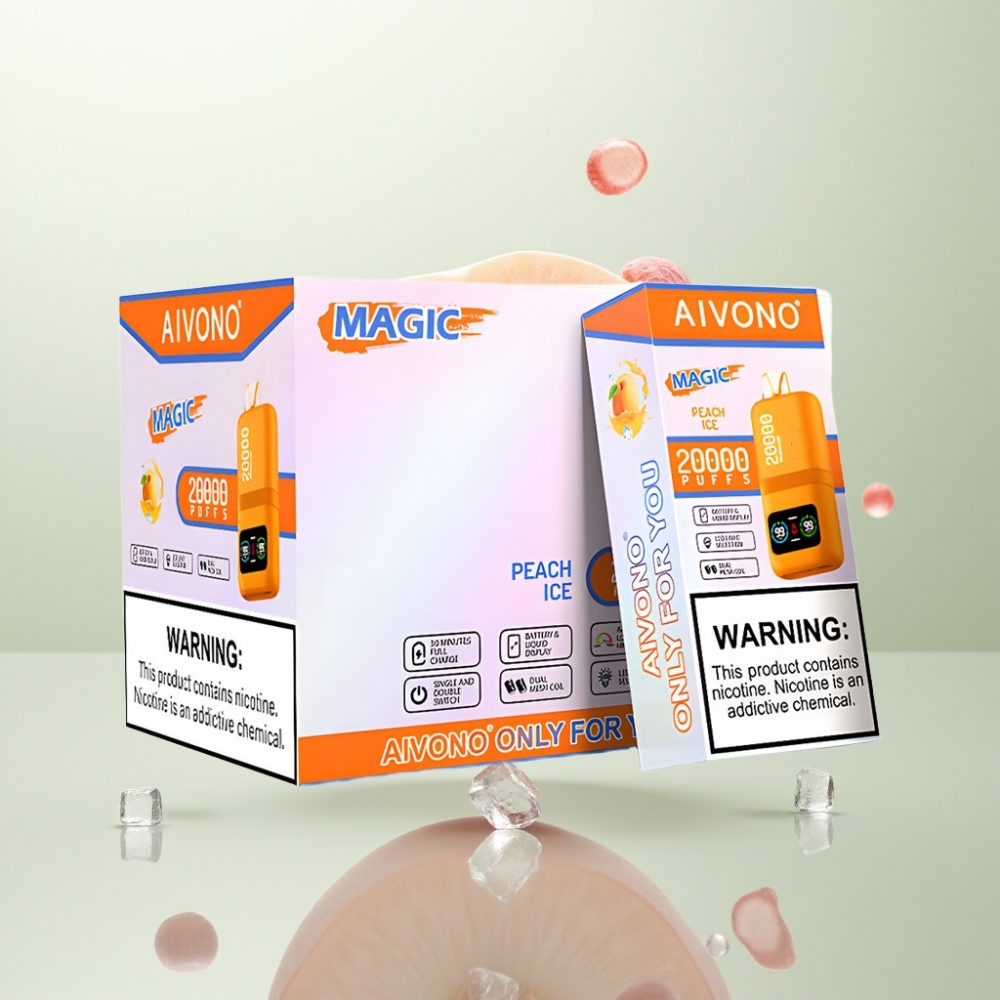 Aivono AIM MAGIC 20000 Puffs 26ml Double Mesh 600mAh Pêche Glacée
