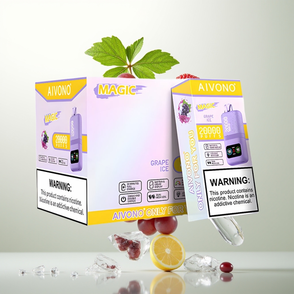 Aivono AIM MAGIC 20000 Puffs 26ml Double Mesh Glace au Raisin