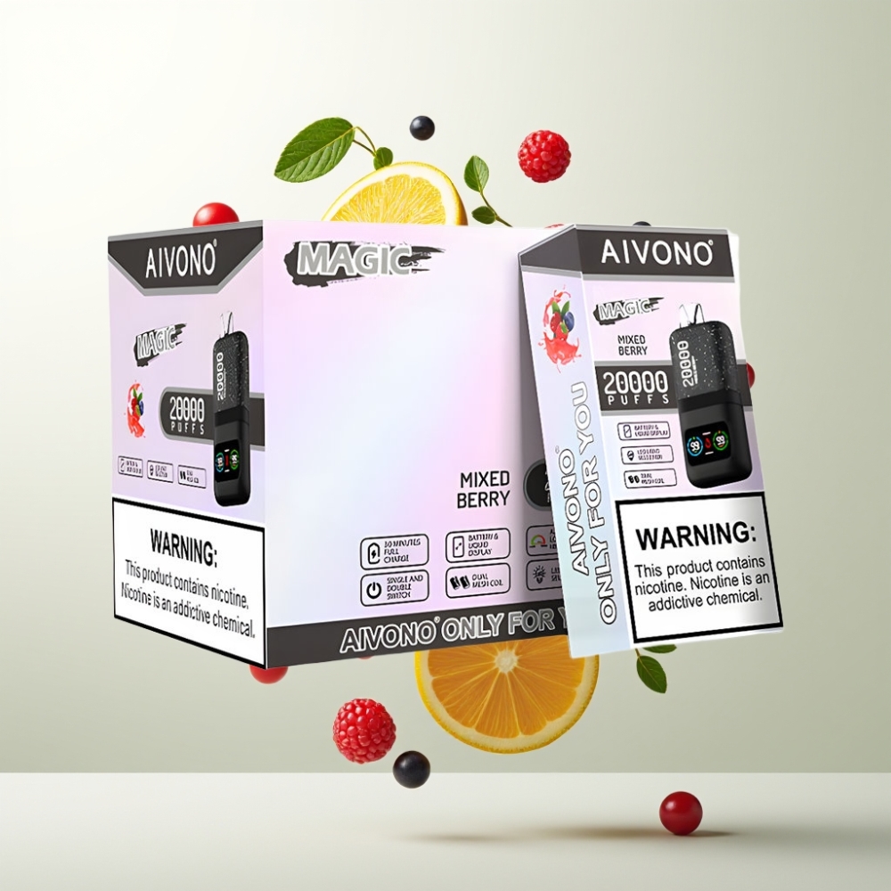 Aivono AIM MAGIC 20000 Puffs 26ml Dual Mesh LCD Type-C 600mAh Baies Mixtes