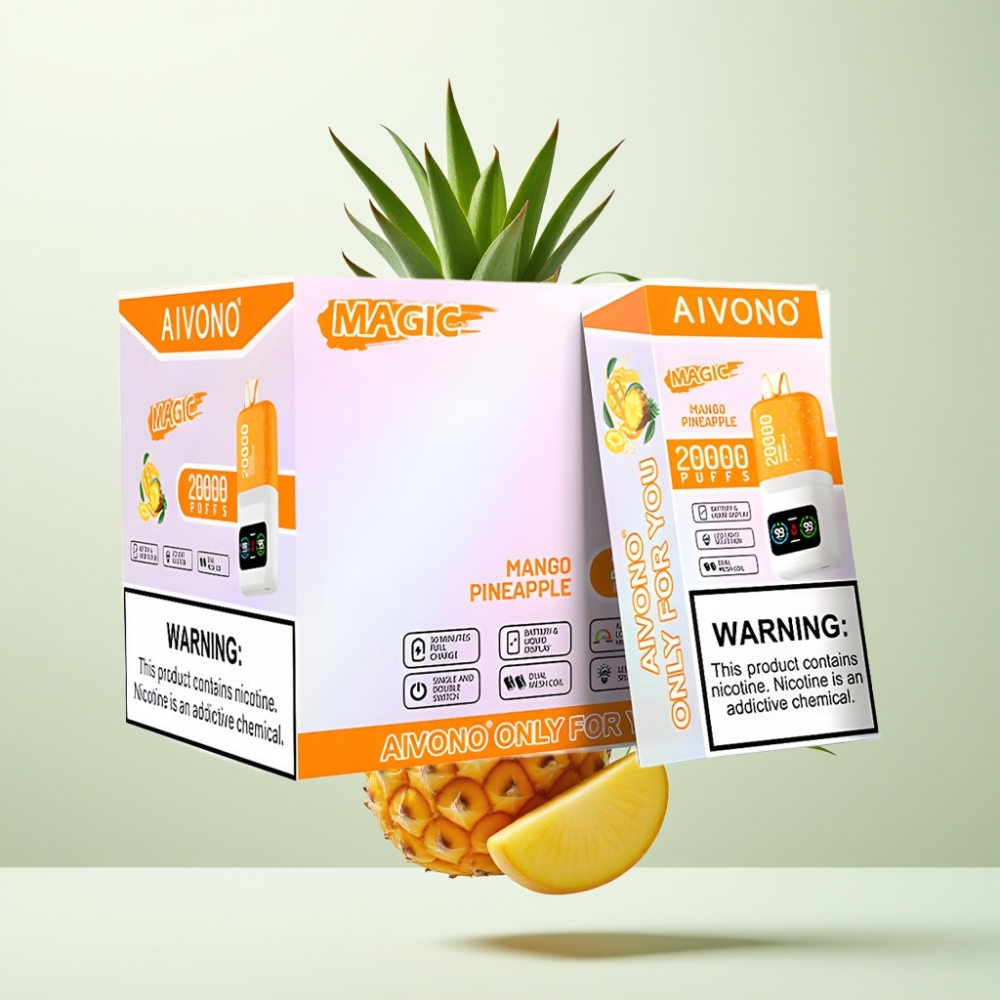 Aivono AIM MAGIC 20000 Puffs Dual Mesh 26ml Mangue Ananas Rechargeable