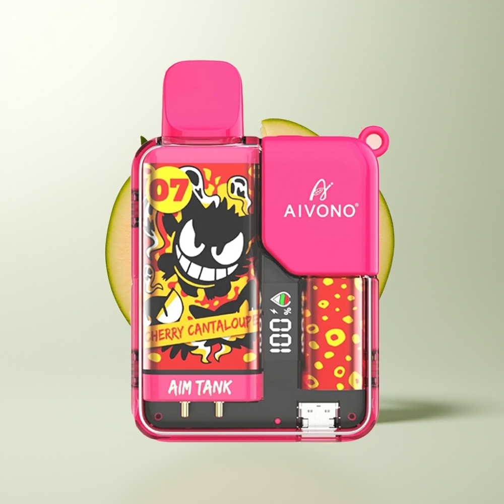 Aivono AIM-TANK 9500 Puffs 18ml 650mAh LCD Cerise Cantaloup