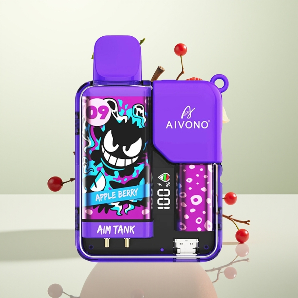 Aivono AIM-TANK 9500 Puffs 18ml 650mAh LCD Pomme Baies