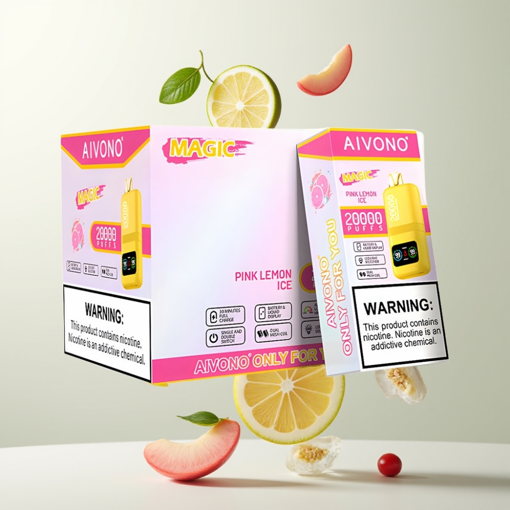 Aivono Aim Magic 20000 Puffs 26ml Double Mesh 600mAh Citron Rose Glacé
