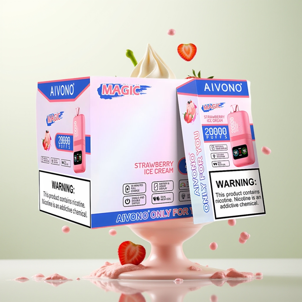 Aivono Aim Magic 20000 Puffs 26ml Double Mesh Glace à la Fraise