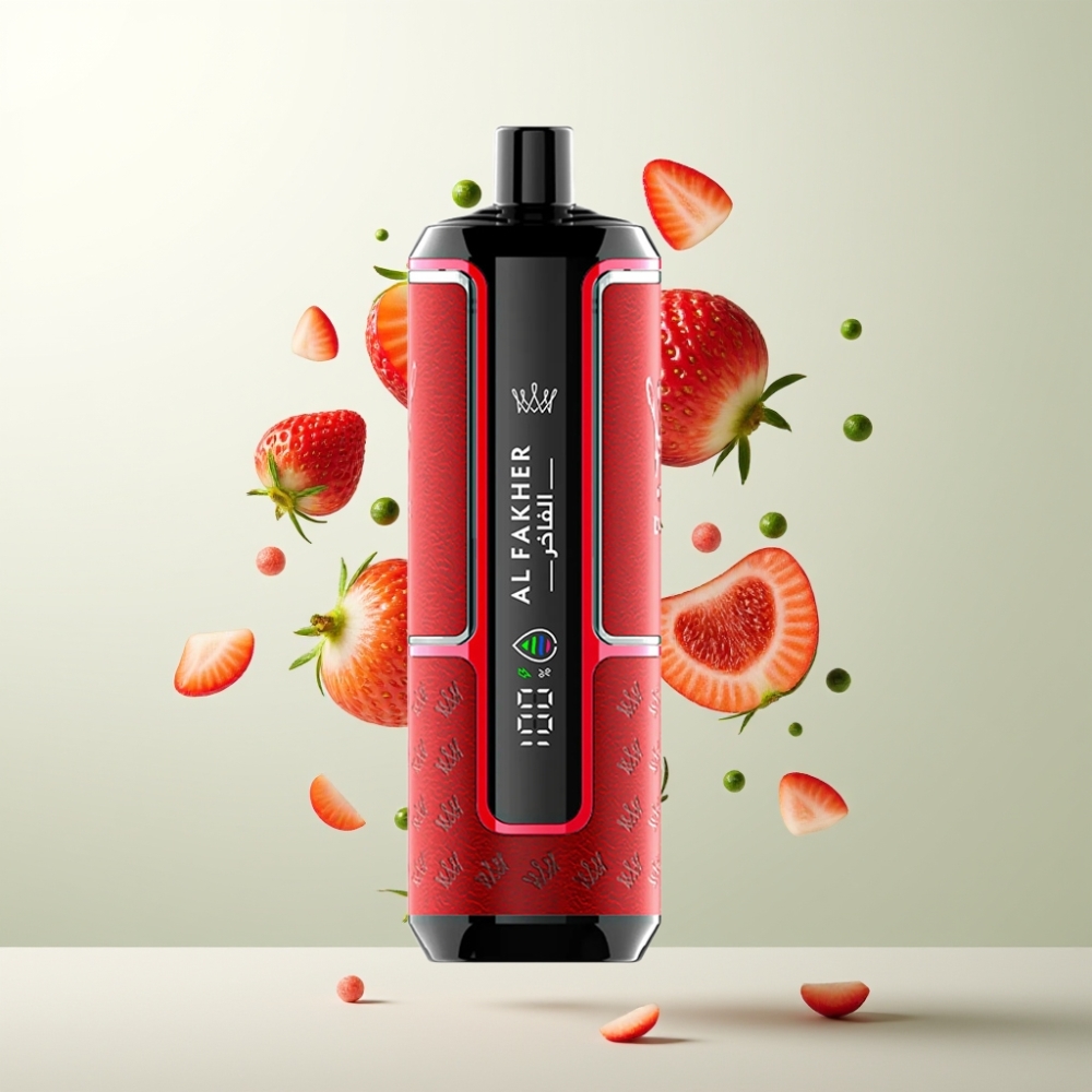 Al Fakher Crown Bar 15K Hypermax E-Liquide 22ml 600mAh Type-C Fraise Punch