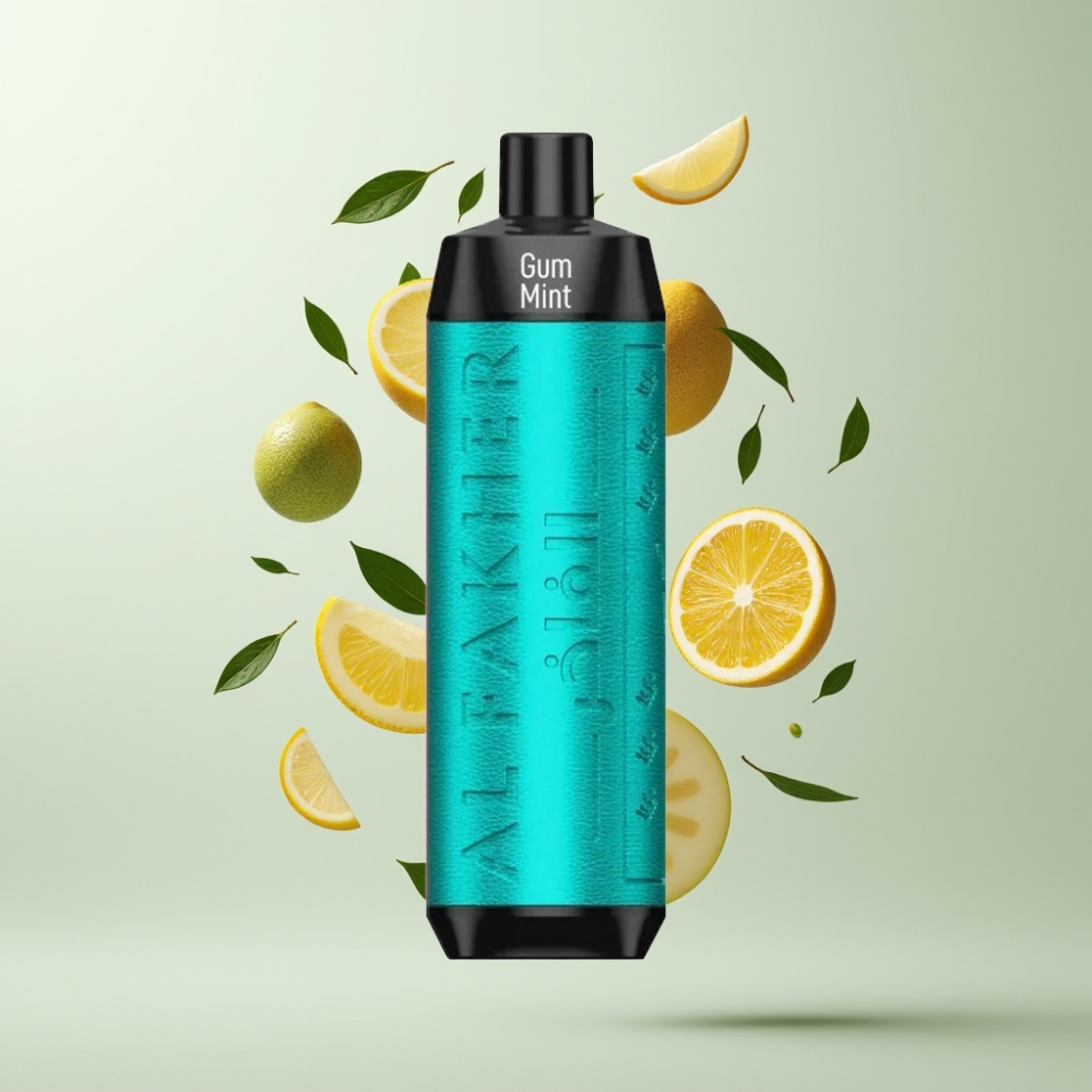 Al Fakher Crown Bar 8000 Crystal Puffs 18ml 5mg Gomme Menthe Type-C 600mAh 06ohm