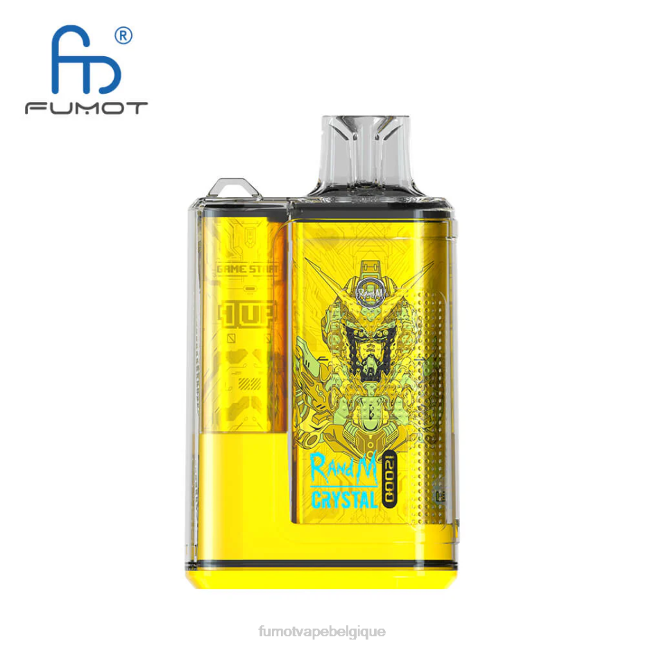 Fumot Crystal 1 pièce - 12000 boîtes de vape jetables 20 ml 62HZ265 glace au fruit du dragon Fumot vape avis