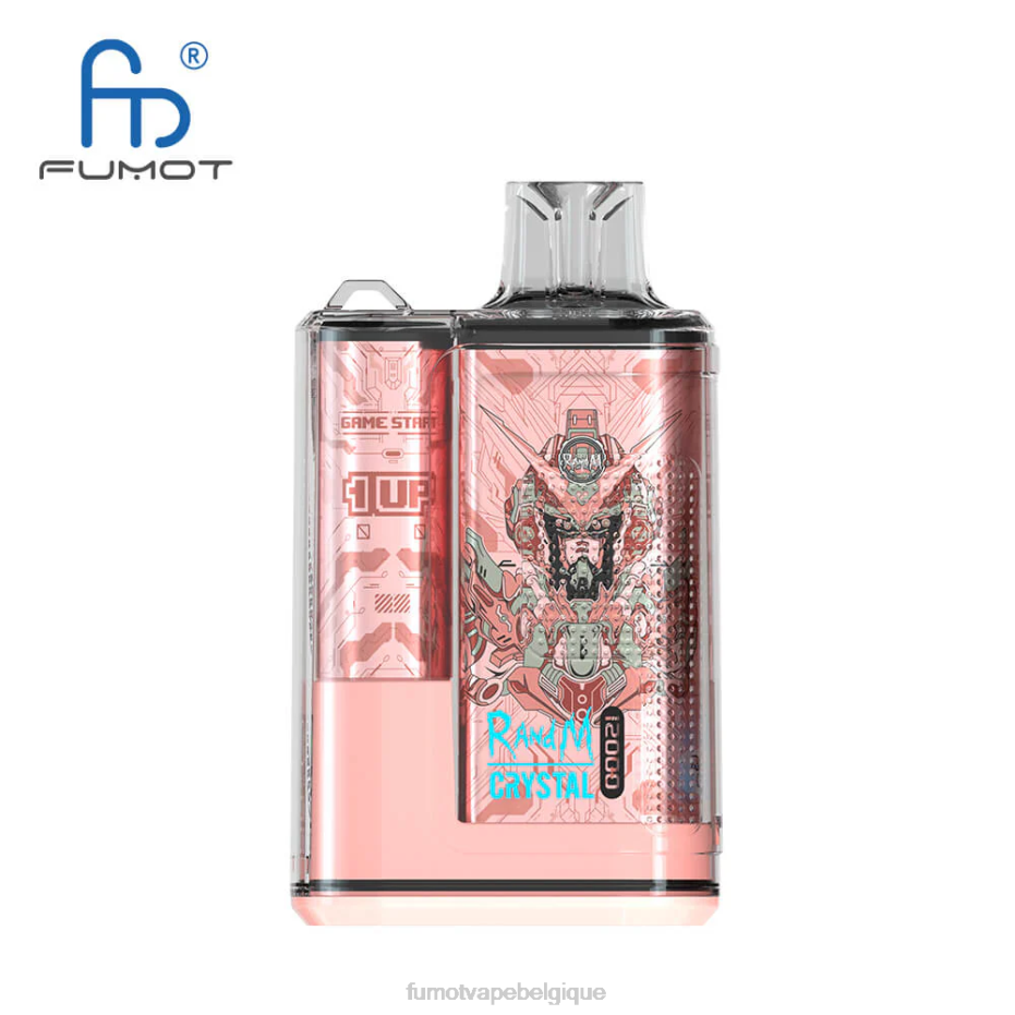 Fumot Crystal Boîte de vape jetable 12000 - 20ml (1 pièce) 62HZ259 chewing-gum aux myrtilles Fumot vape online shop