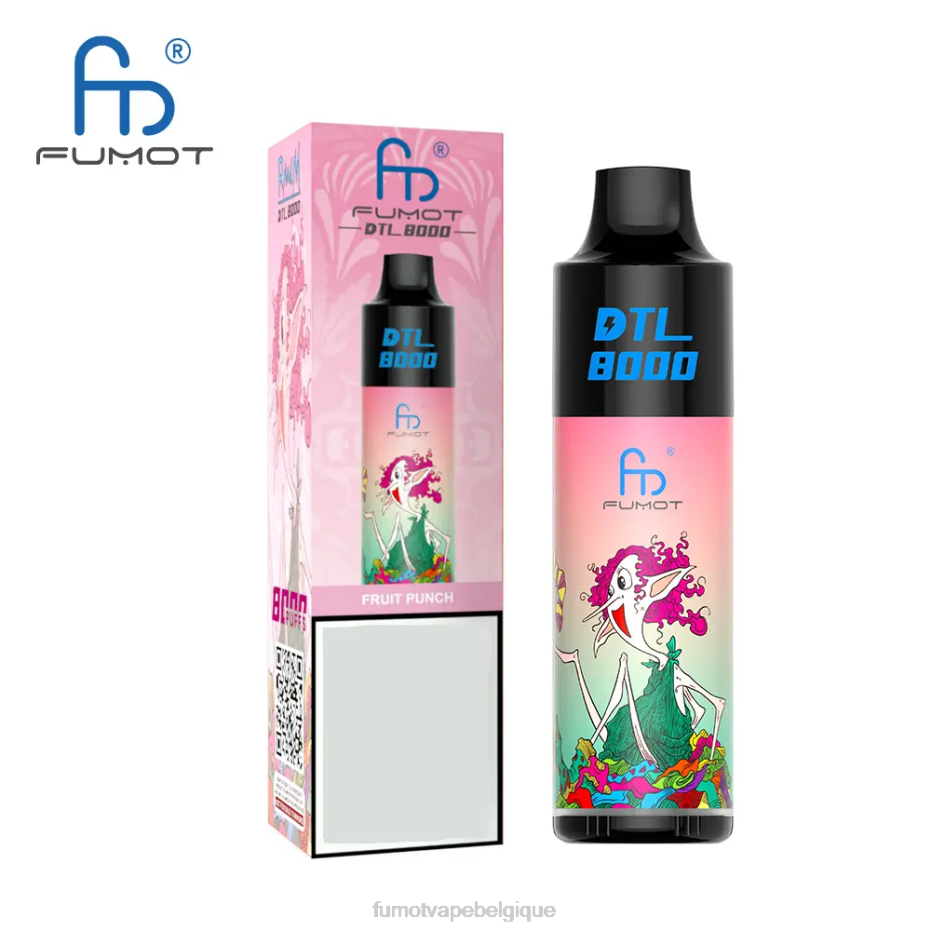 Fumot DTL Stylo vape jetable 8000 - 16 ml (1 pièce) 62HZ415 citron framboise bleue Fumot vape avis