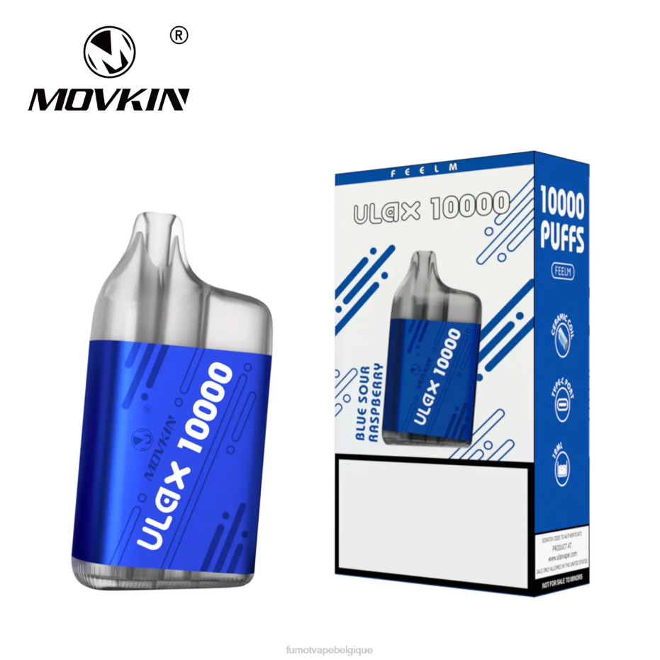 Fumot Movkin Ulax 10000 vape pod jetable - 12ml (1 pièce) 62HZ308 glace aux raisins Fumot vape price