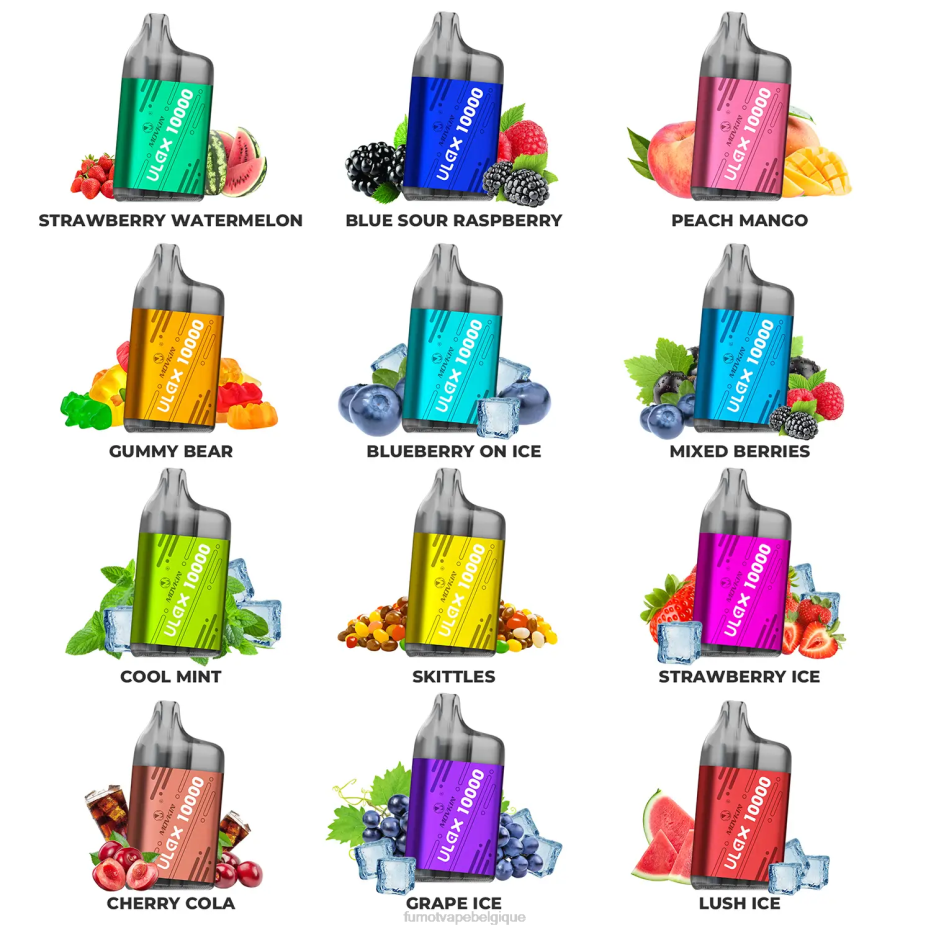 Fumot Movkin Ulax 10000 vape pod jetable - 12ml (1 pièce) 62HZ314 glace à la fraise Fumot puff