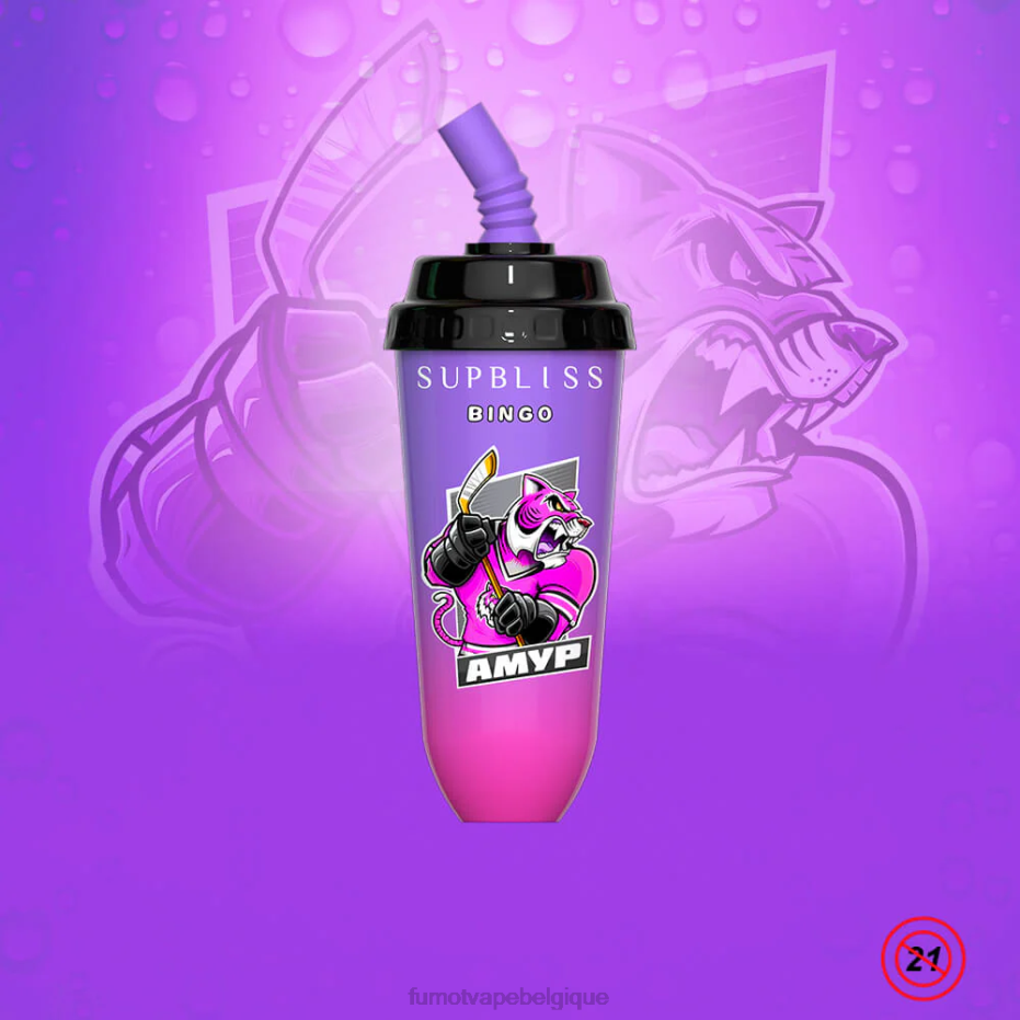 Fumot Supbliss Bingo Appareil à dosettes jetables 8000 - 16 ml (1 pièce) 62HZ396 limonade cerise-pêche Fumot disposable vape