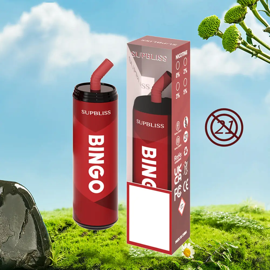 Fumot Supbliss Bingo Stylo vape jetable 9000 (1 pièce) - 18 ml 62HZ475 pastèque fraise Fumot vape avis