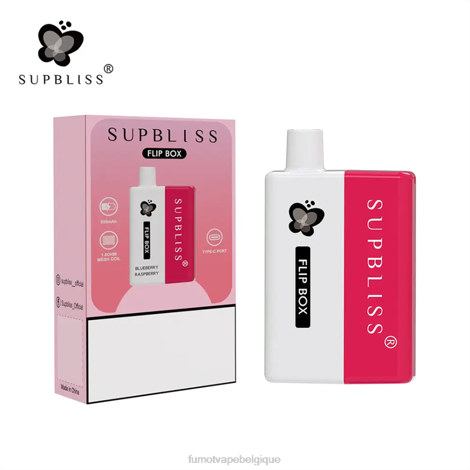 Fumot Supbliss Flip kit vape remplaçable box 6000 - 10ml (1 pièce) 62HZ336 pamplemousse Fumot disposable vape
