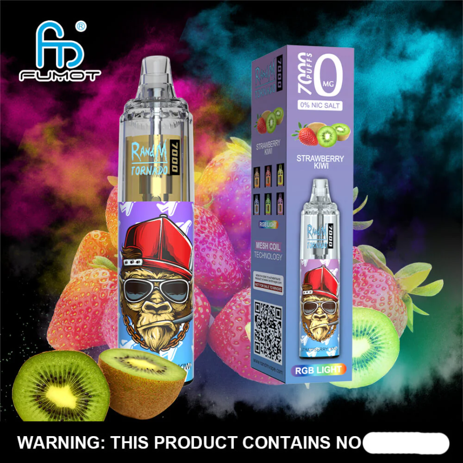 Fumot Tornado 0 7000 Stylo vape jetable de 14 ml (1 pièce) 62HZ527 glace à la pêche Fumot price