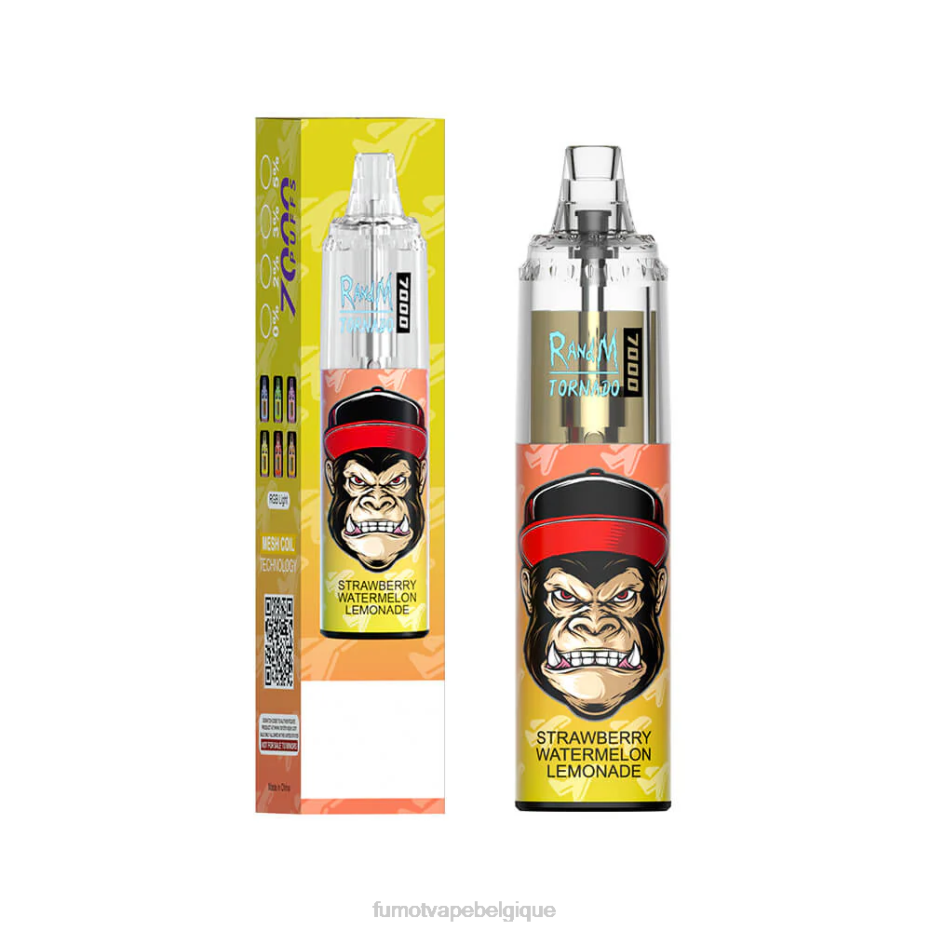 Fumot Tornado Stylo vape jetable 14 ml (1 pièce) 7000 62HZ101 glace à la fraise Fumot belgique