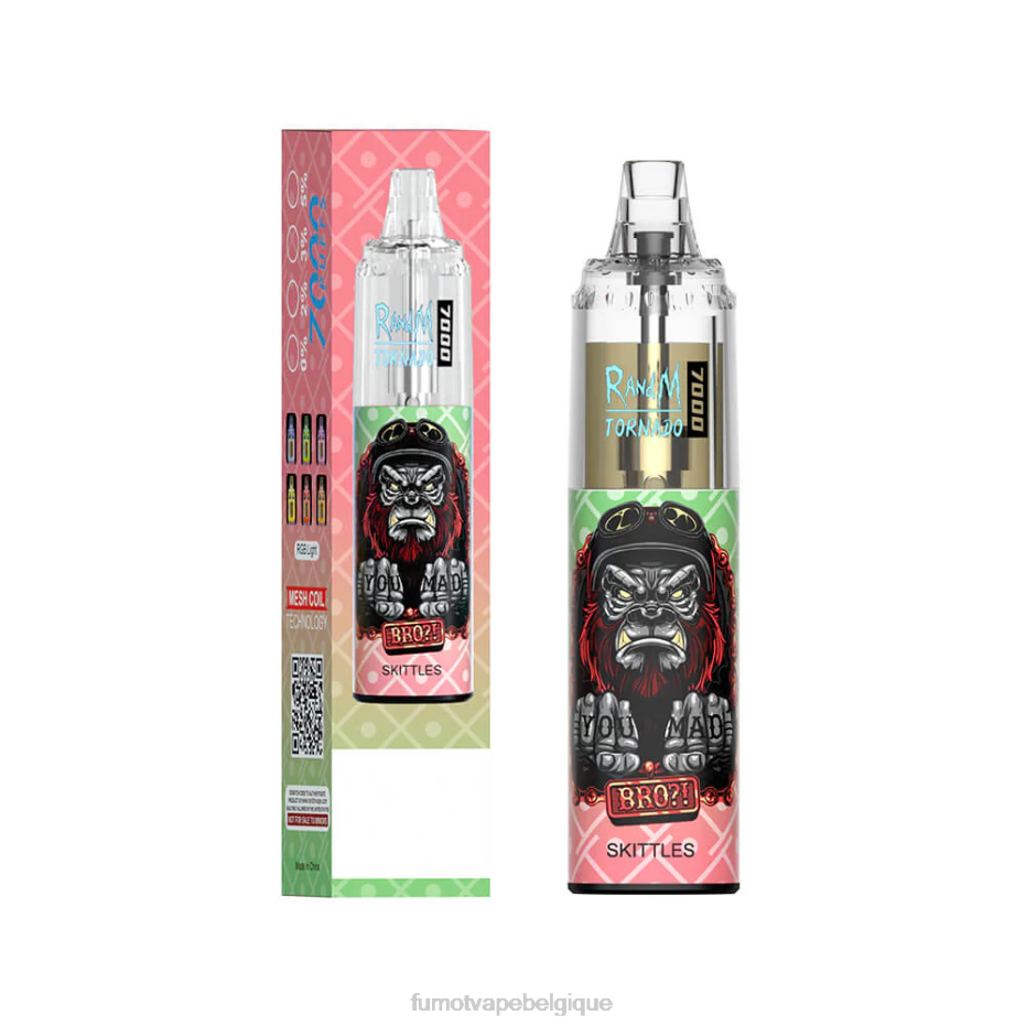 Fumot Tornado Stylo vape jetable 14 ml (1 pièce) 7000 62HZ106 glace à la mandarine Fumot disposable vape