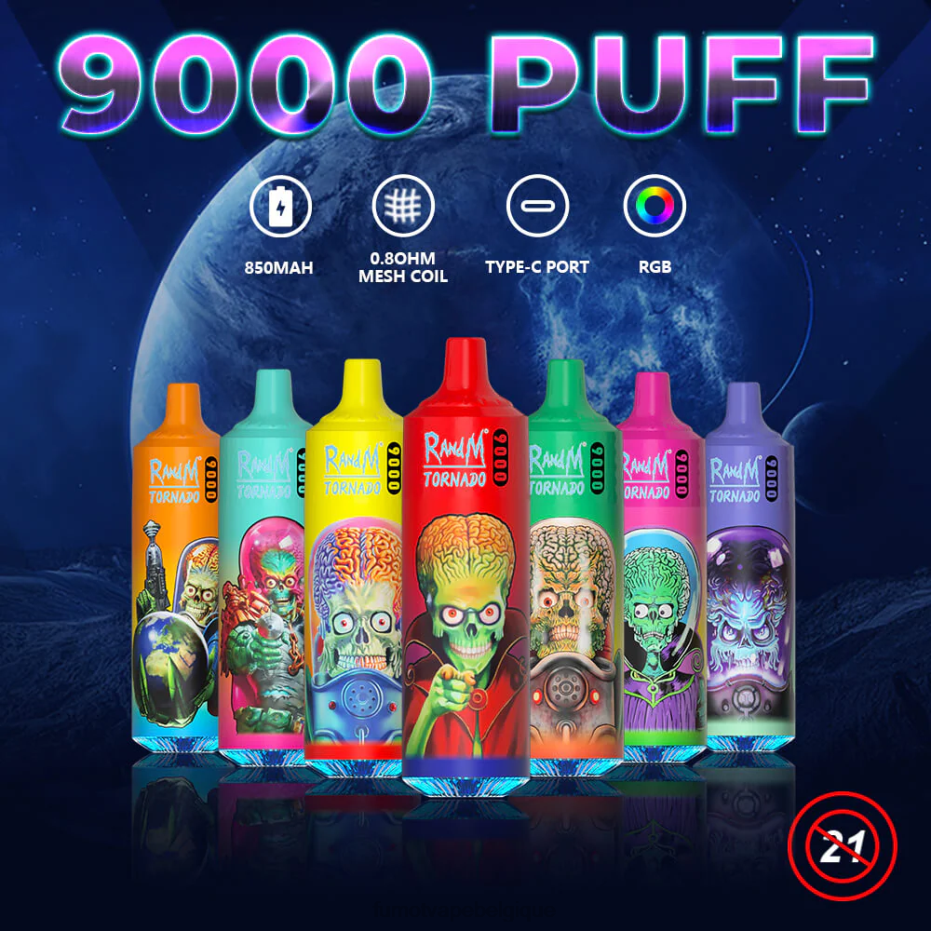 Fumot Tornado Stylo vape jetable 18 ml 9000 (1 pièce) 62HZ27 citron vert Fumot price