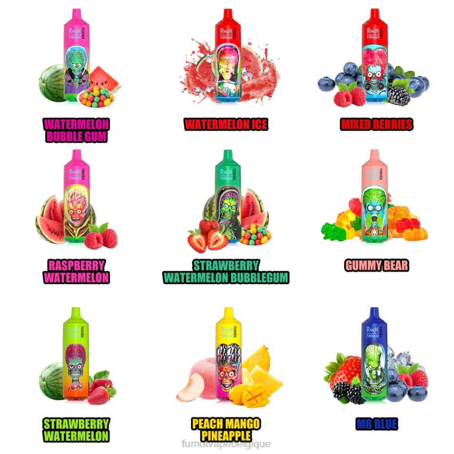 Fumot Tornado Vape jetable 9000 pro - 18 ml (1 pièce) 62HZ203 glace bleue Fumot avis