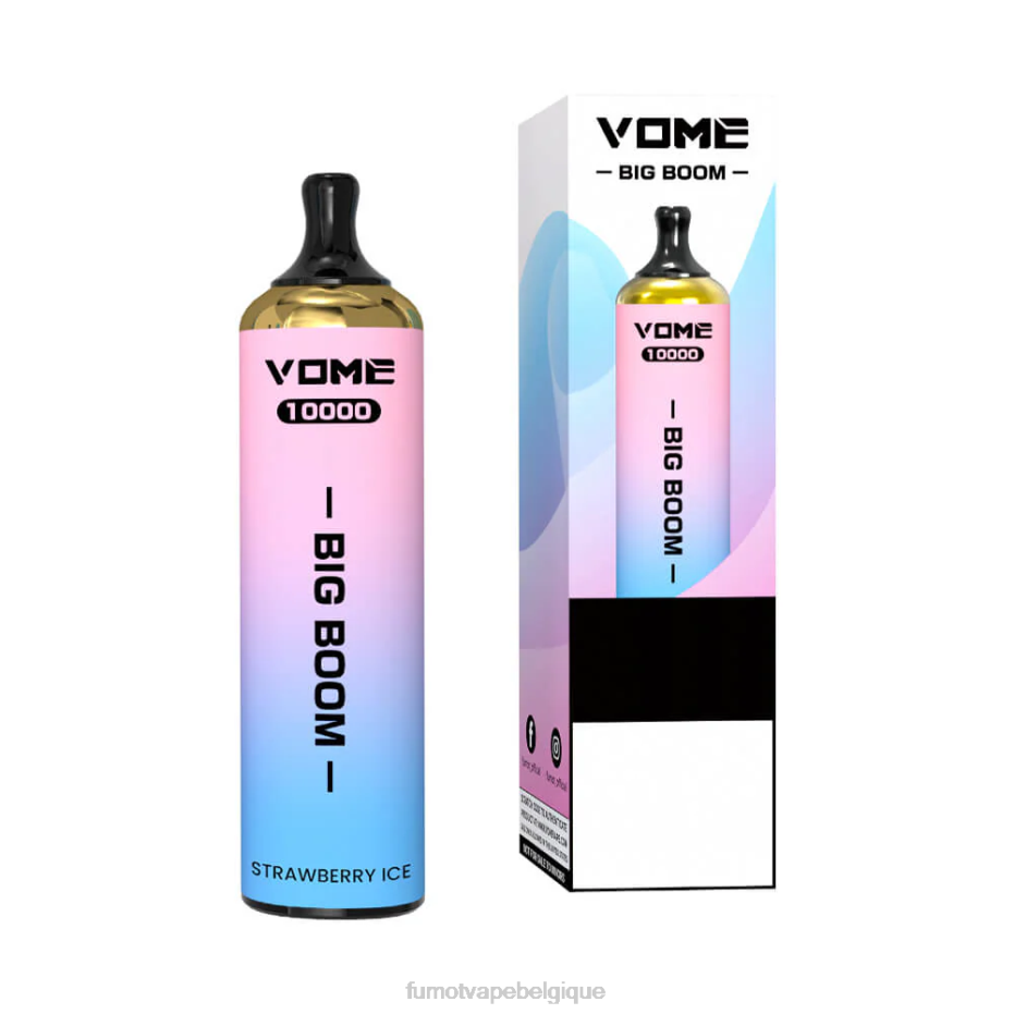 Fumot Vome Big Boom stylo vape jetable 10000 - 20ml (1 pièce) 62HZ443 goyave kiwi Fumot avis