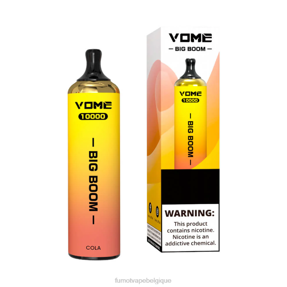 Fumot Vome Big Boom stylo vape jetable 10000 - 20ml (1 pièce) 62HZ445 ours gommeux Fumot vape avis