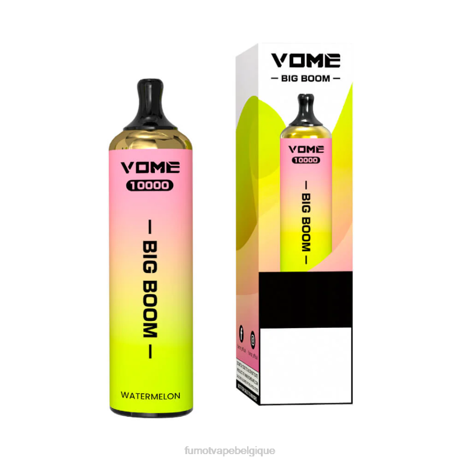 Fumot Vome Big Boom stylo vape jetable 10000 - 20ml (1 pièce) 62HZ447 limonade rose Fumot price