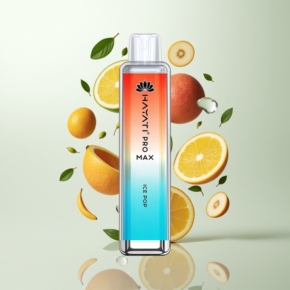 Hayati Pro Max 4000 Puffs Glace Pop - 1400mAh Rechargeable Double Bobine Mesh 11 Ohm