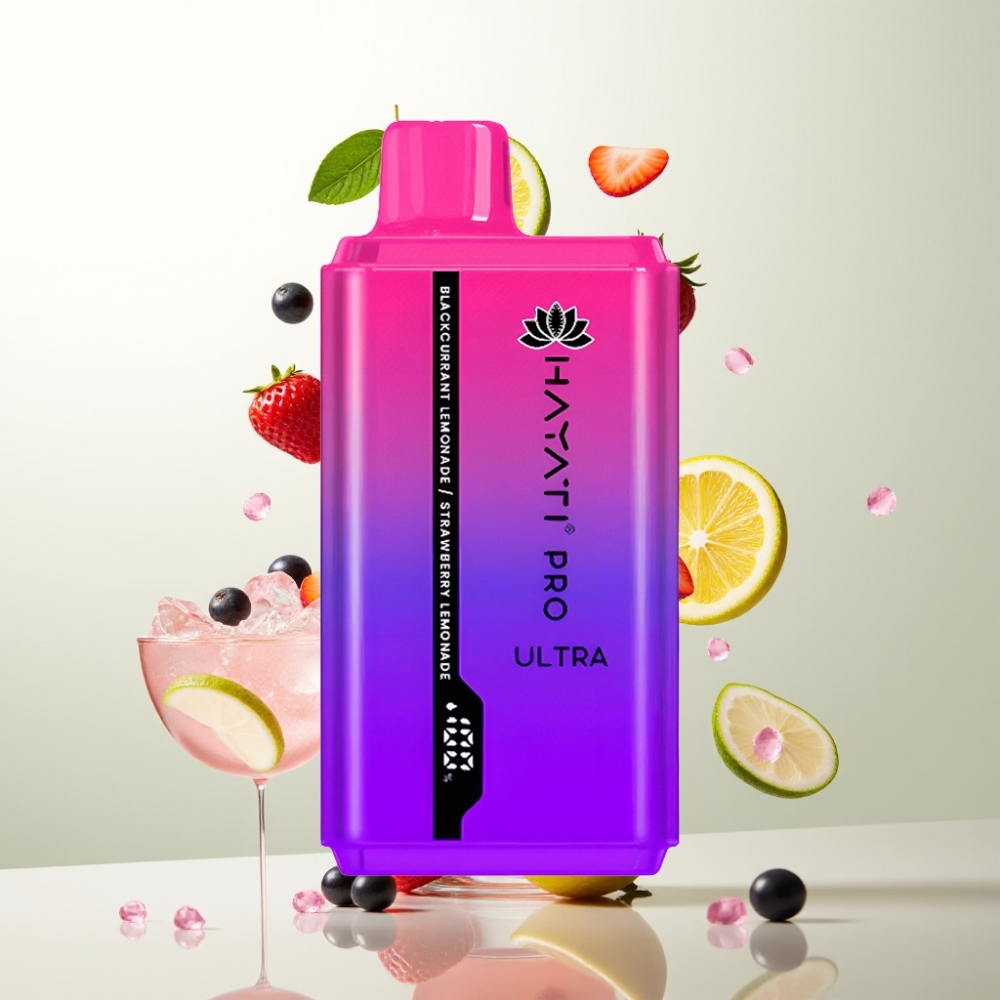Hayati Pro Ultra 15000 Puffs 850mAh 24ml 2 Cassis Citronnade Fraise Citronnade