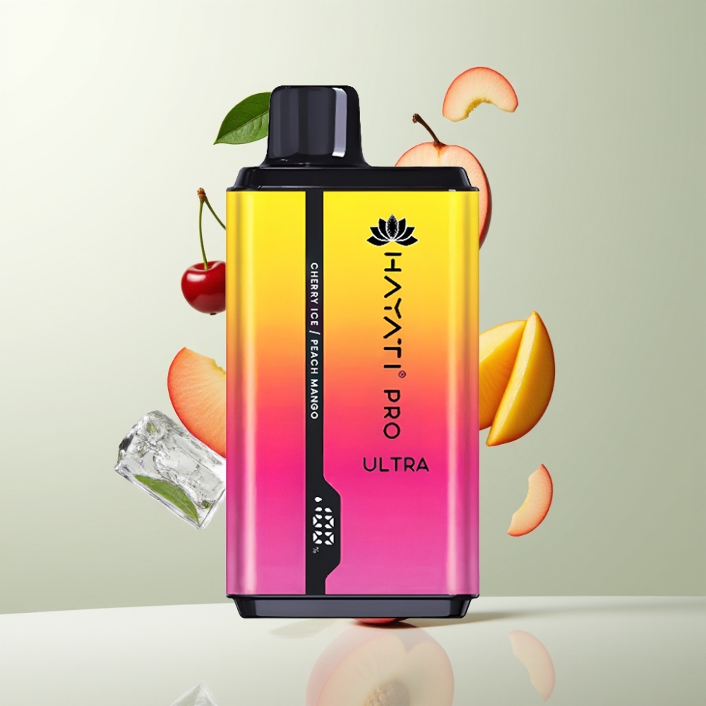 Hayati Pro Ultra 15000 Puffs 850mAh 24ml 2 Cerise Glacée Pêche Mangue