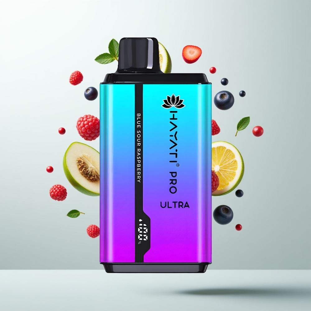 Hayati Pro Ultra 15000 Puffs 850mAh 24ml 2 Framboise Bleue Acidulée