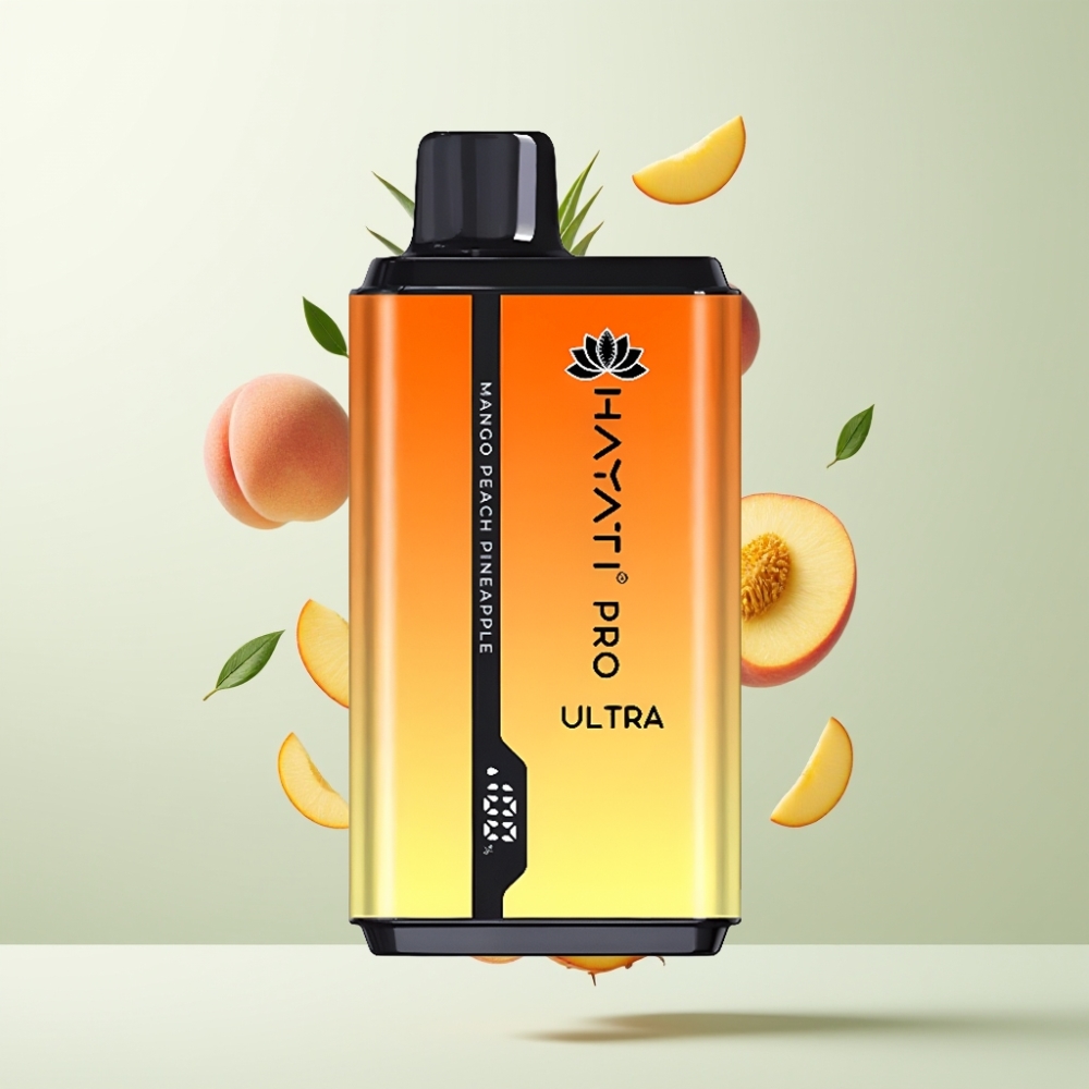 Hayati Pro Ultra 15000 Puffs 850mAh 24ml 2 Mangue Pêche Ananas