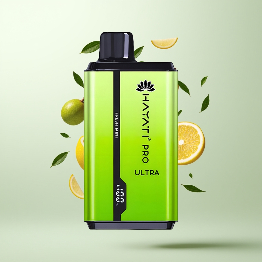 Hayati Pro Ultra 15000 Puffs 850mAh 24ml 2 Menthe Fraîche