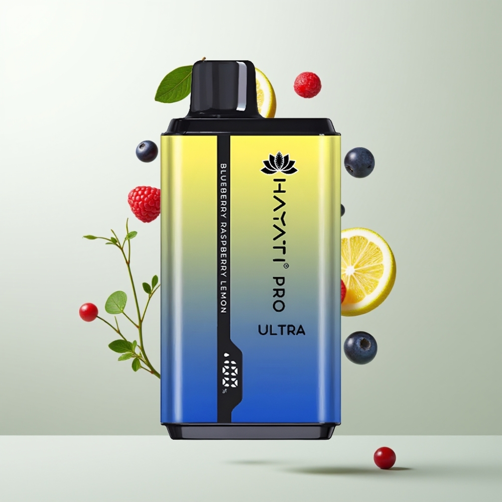 Hayati Pro Ultra 15000 Puffs 850mAh 2×12ml 2 Myrtille Framboise Citron