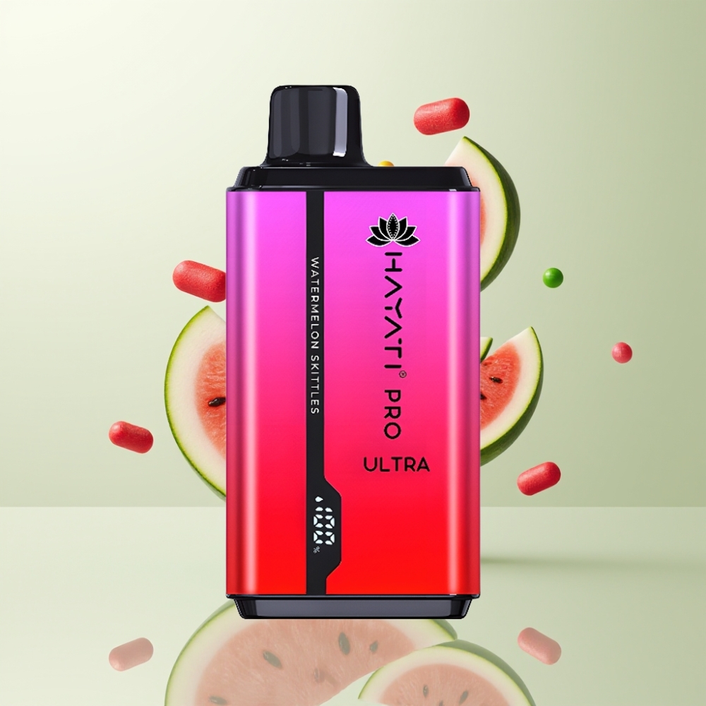 Hayati Pro Ultra 15000 Puffs 850mAh 2×12ml 2 Pastèque Skittles