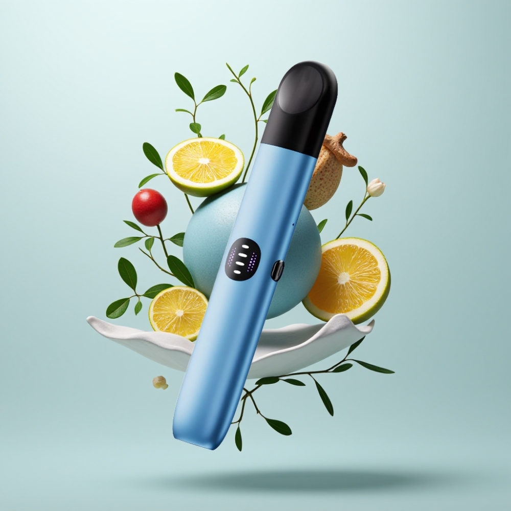 RELX Infinity 2 650 Puffs Bleu Finition Métallique 440mAh USB-C