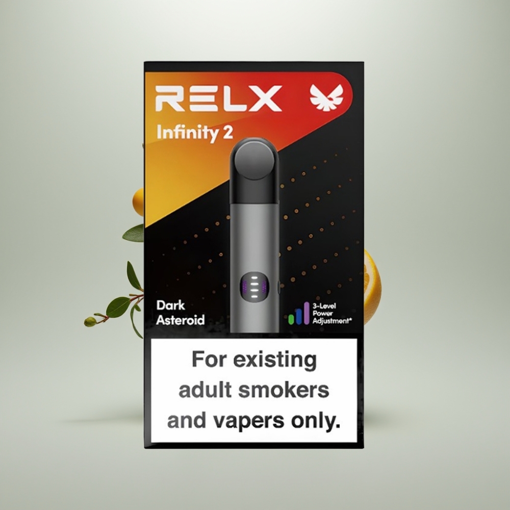 RELX Infinity 2 650 Puffs Finition Métallique Gris USB-C