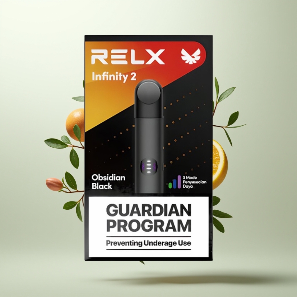 RELX Infinity 2 650 Puffs Finition Métallique Noir Astéroïde