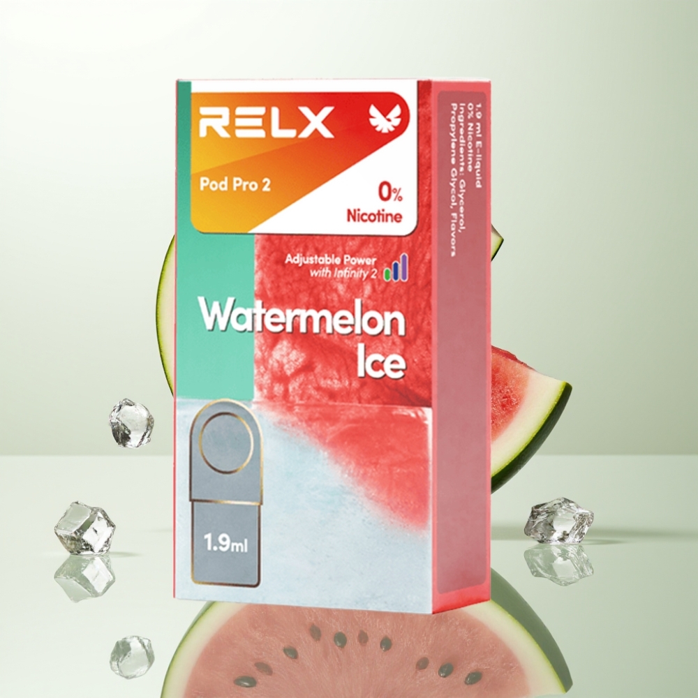 RELX Pod Pro 2 600 Puffs 0 Nicotine 19ml Glace Pastèque 3 Modes