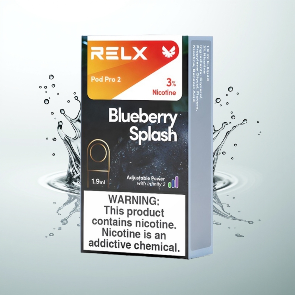 RELX Pod Pro 2 600 Puffs 19ml 3 Nicotine Splash Myrtille