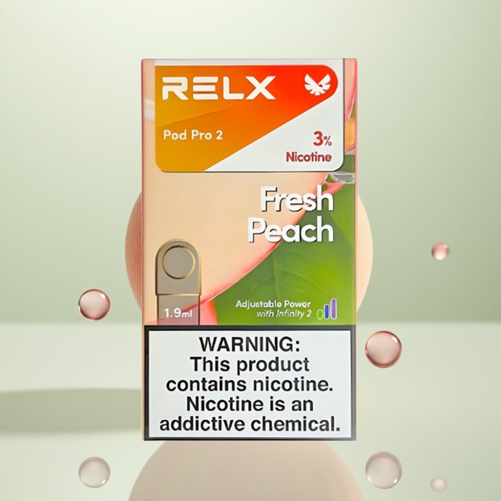 RELX Pod Pro 2 600 Puffs 19ml 3 Pêche Fraîche Eco/Smooth/Boost