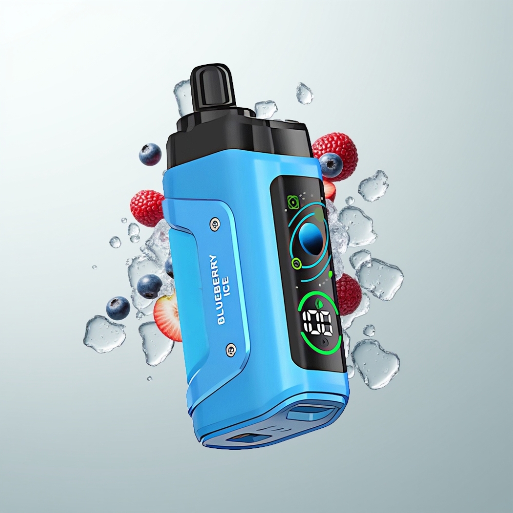 Razz Bar 45000 Puffs Bobine Mesh 10 Ohm Airflow Réglable Glace Myrtille