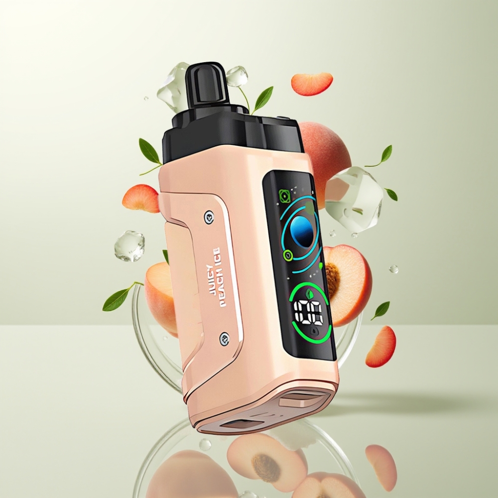 Razz Bar 45000 Puffs Bobine Mesh 10 Ohm Airflow Réglable Pêche Juteuse Glacée