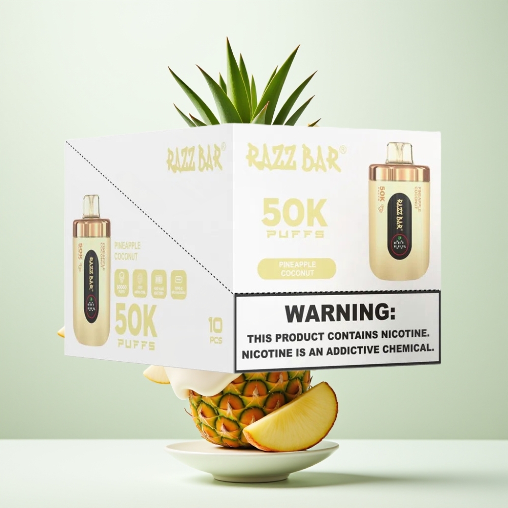 Razz Bar 50K Puffs Rechargeable Type-C 2 Ananas Coco