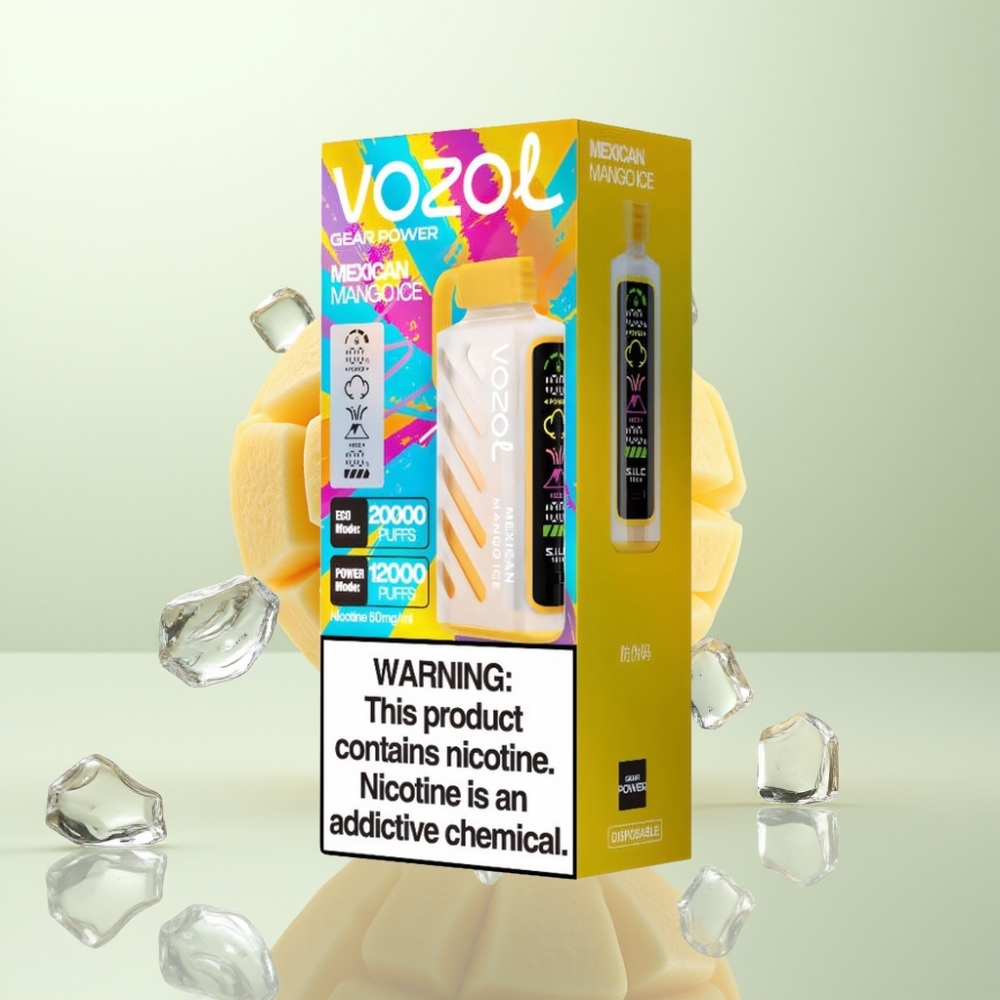 VOZOL Gear Power 20000 Puffs Technologie SiLC Tech Mangue Mexicain Glacé