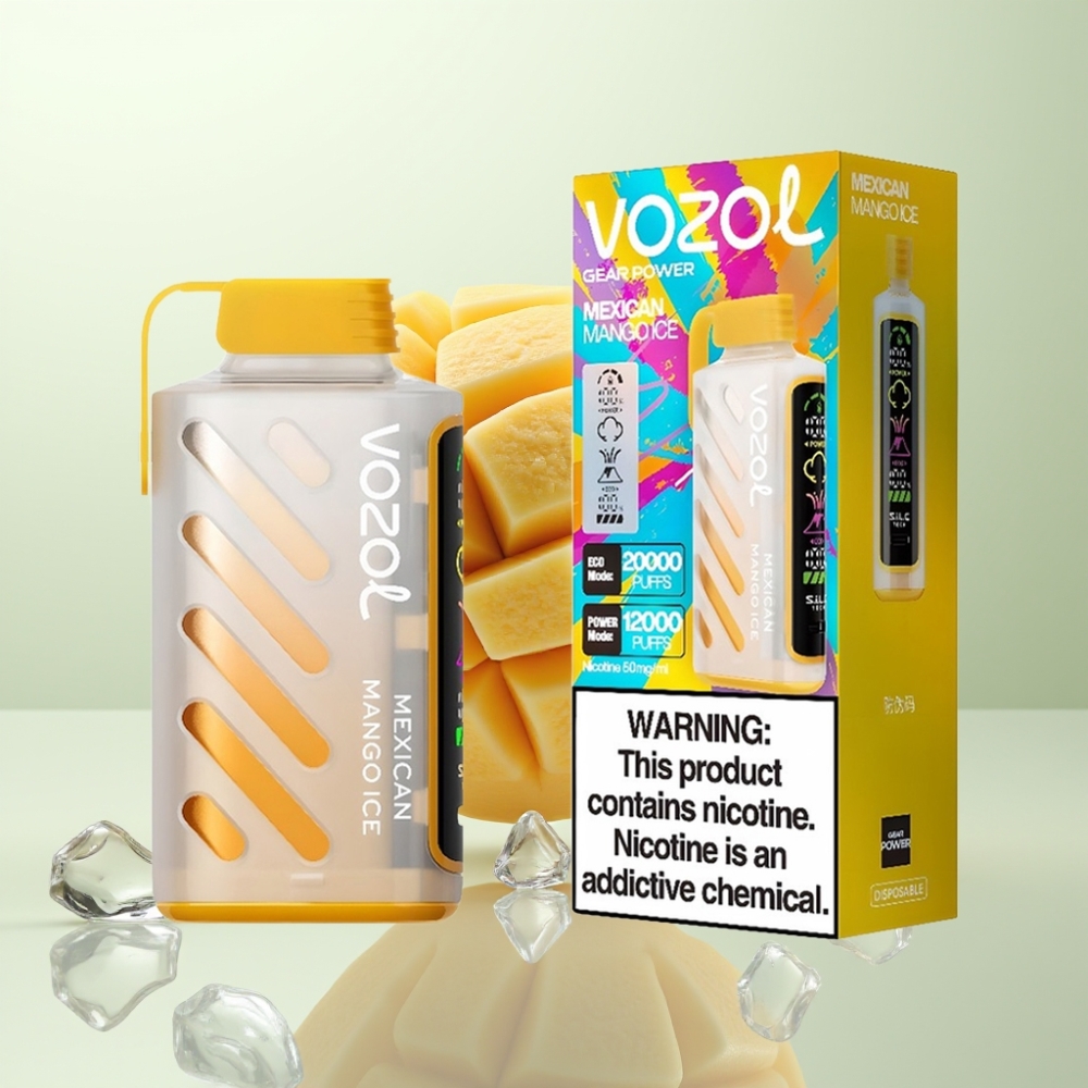 VOZOL Gear Power 20000 Puffs Technologie SiLC Tech Mangue Mexicain Glacé