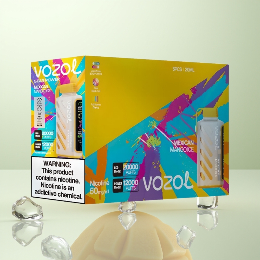VOZOL Gear Power 20000 Puffs Technologie SiLC Tech Mangue Mexicain Glacé