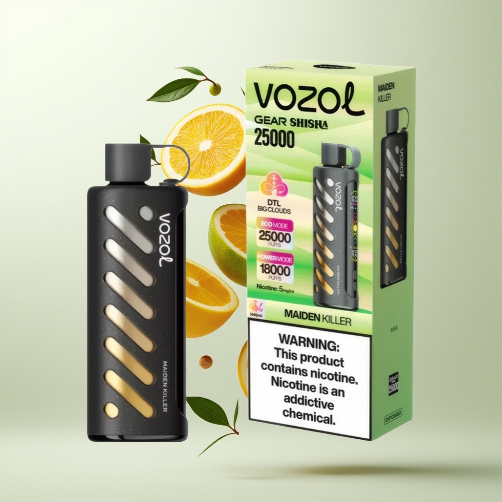 VOZOL Gear Shisha 25000 Puffs Dual Mesh 1000mAh 5mg/ml Tueuse de Jeunes Filles