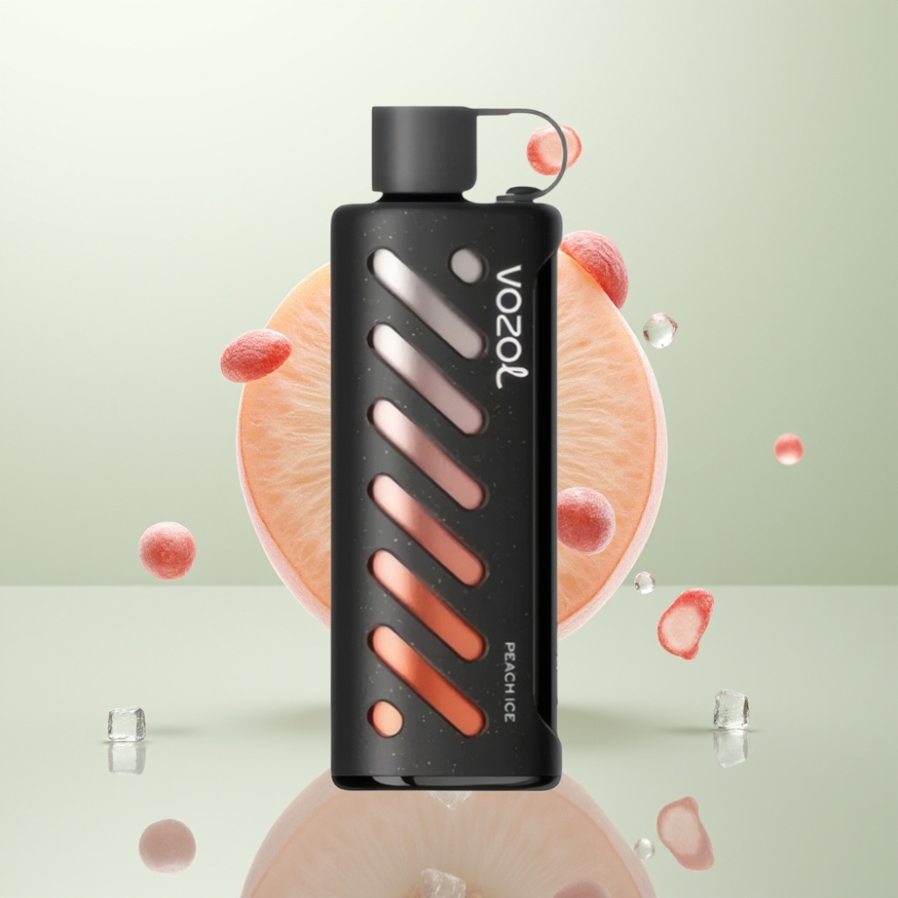 VOZOL Gear Shisha 25000 Puffs Pêche Glacée SiLC Tech Dual Mesh 1000mAh 5mg