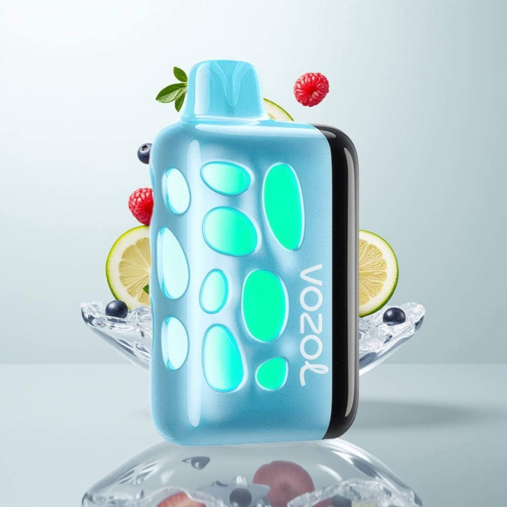 VOZOL RAVE 40000 Disposable Vape Design Vibrant 270° Mode Fête Synchronisée Batterie 1000mAh Saveur Bleu Razz Glacé